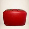 Vintage Red Hard-Shell Suitcase
