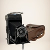 Agfa Folding Camera with Leather Case